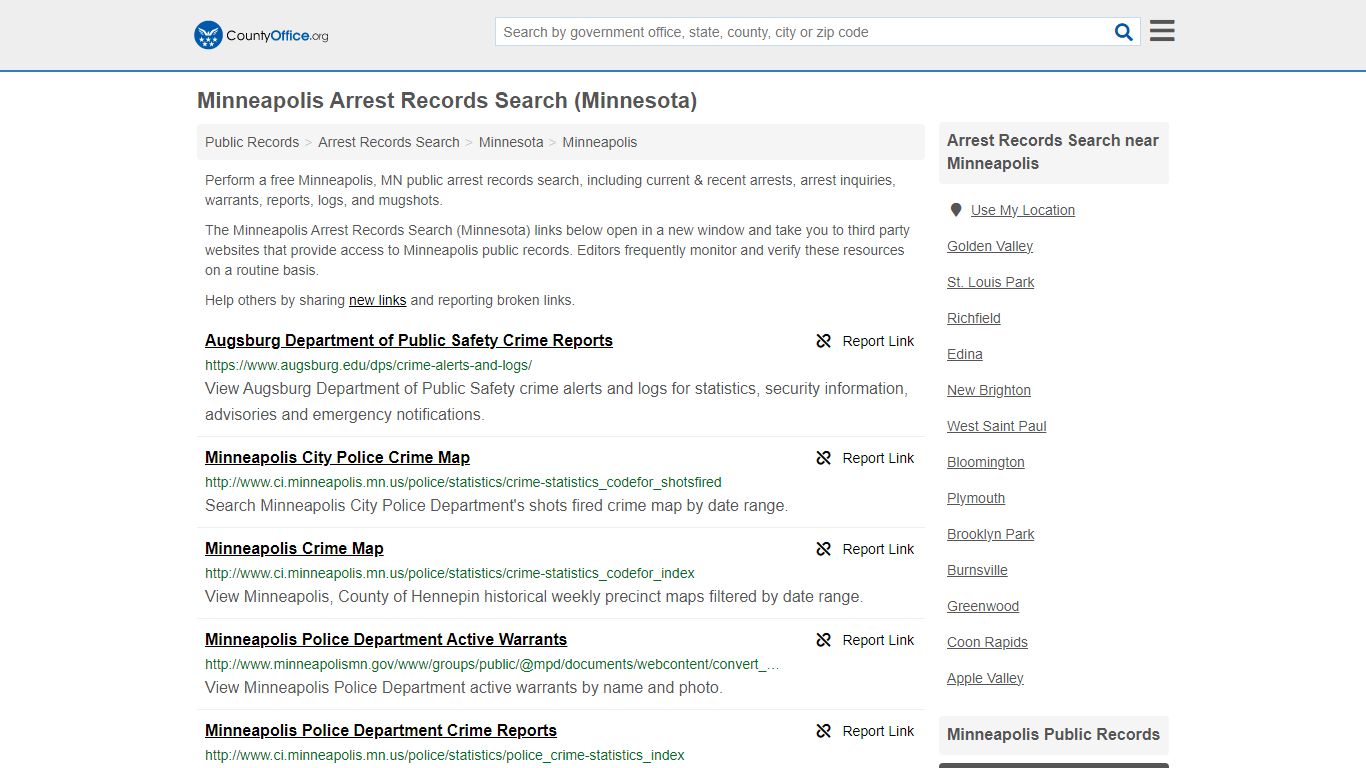Arrest Records Search - Minneapolis, MN (Arrests & Mugshots)
